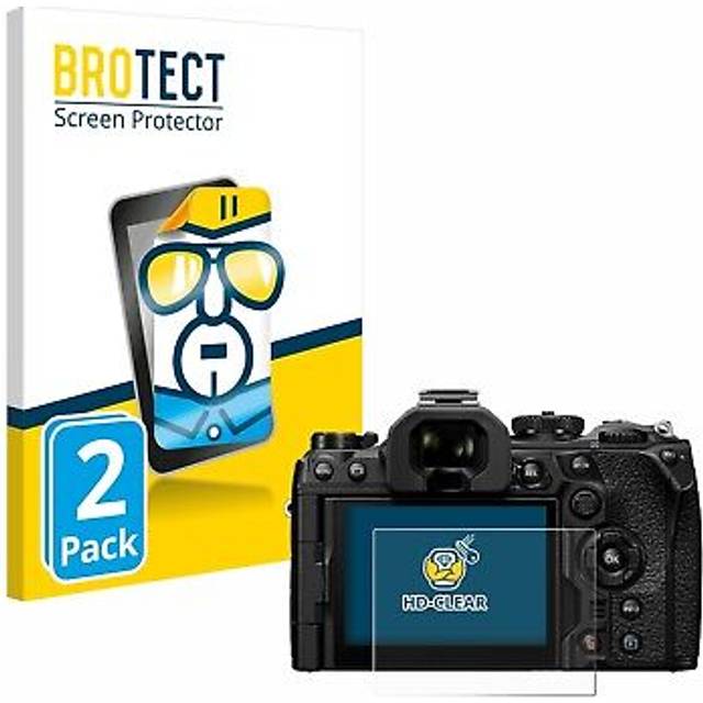 2x screen protector for olympus om system om-1 mark ii / om-3 clear protection