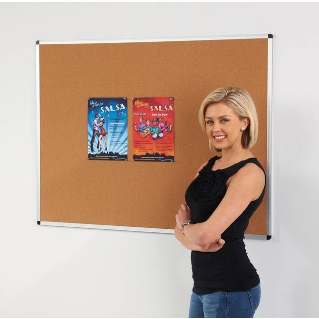 Aluminium Framed Cork Noticeboard | 900 x 1200 mm