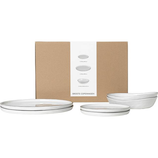 Broste Copenhagen Nordic Salt dinner set for two 6 pieces
