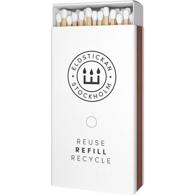 Eldstickan - Tändsticksask Stor Refill - Vit