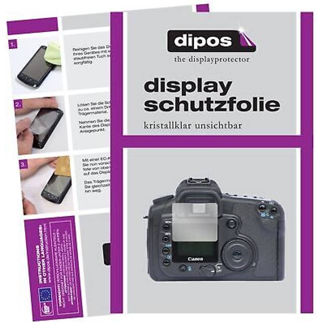2x screen protector for canon eos 20d protection crystal clear dipos