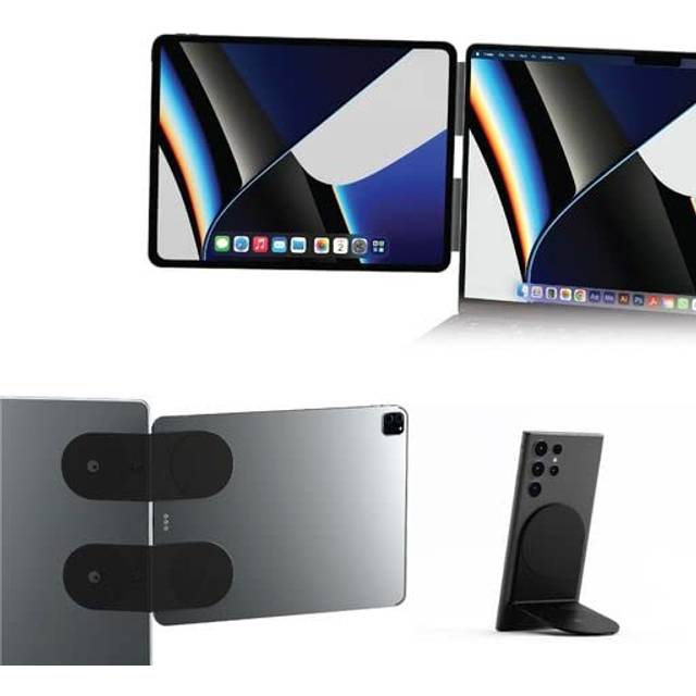 Rolling Square Edge Pro Tablet Kit - Magnetiskt hållare för surfplattor och mobiltelefoner, tillbehör för smartarbete och produktivitet, Kompatibel med MagSafe, Kompatibel med alla surfplattor och