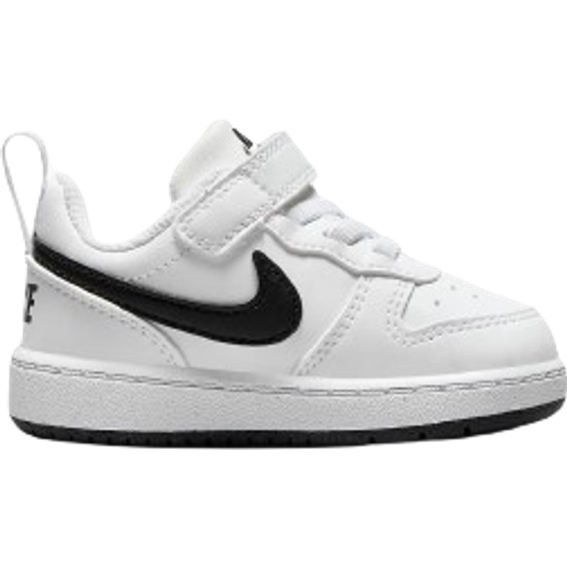 Nike Court Borough lågrecraft babyskor (DV5458-104, vit/svart), Vit/svart, 6 Toddler