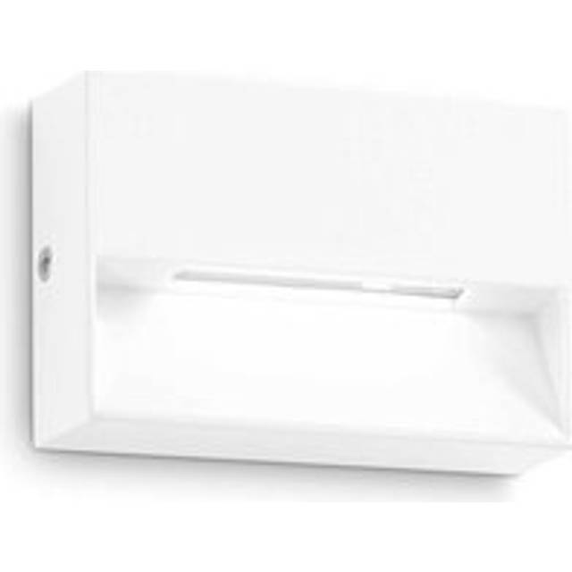 Dedra Integrated led Outdoor Rectangle Flush Wall Lamp White 160Lm 3000K IP65 - Ideal Lux