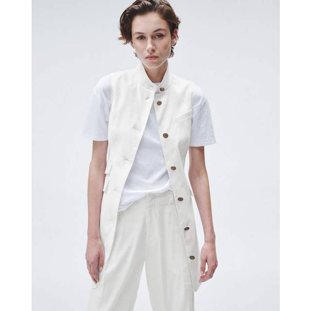 rag & bone Slade Linen-Blend Coatdress