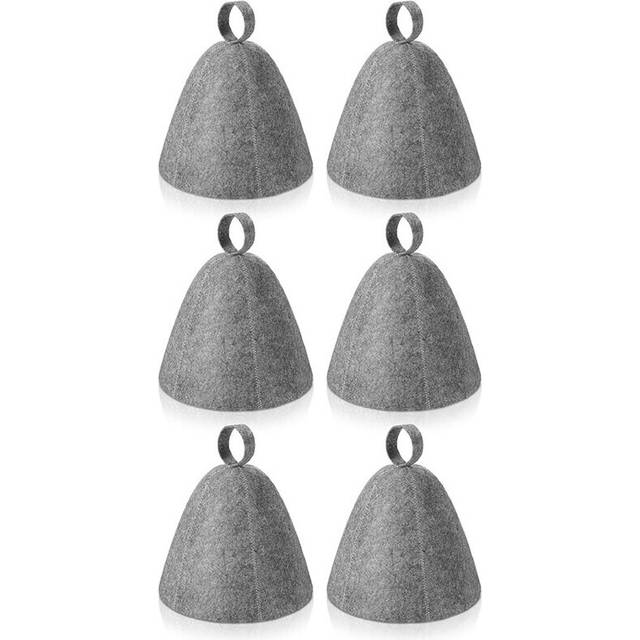 6Pcs Sauna Hat Felt Bath Head Protection Absorbent Cap for Shower Steam Room Accessories