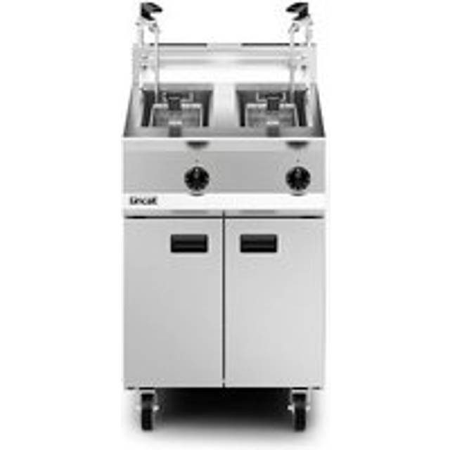 Lincat Opus 800 Twin Tank Twin Basket Free Standing Natural Gas Dual Filtration Fryer OG8111/OP2