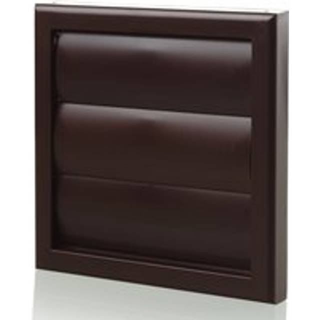 Blauberg Plastic Gravity Shutter Vent-125mm-Brown - DECOR185X185-125GBROWN