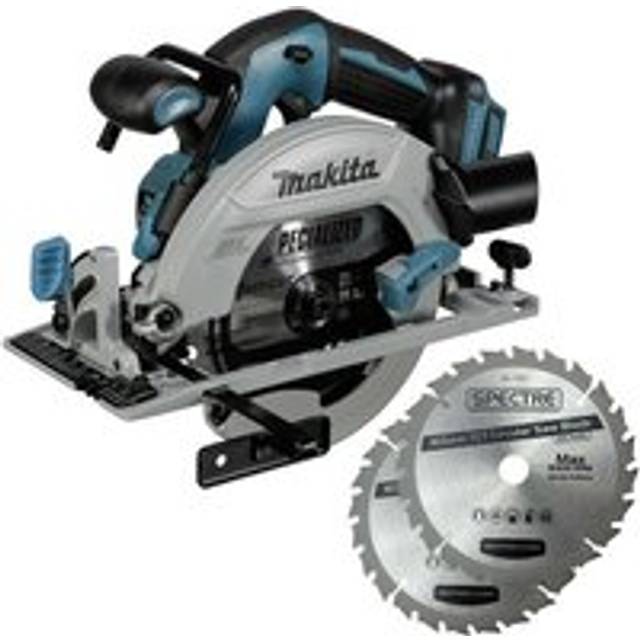 Makita DHS680Z 18v Lithium Brushless Circular Saw 165mm Bare +2 Extra BAP Blades