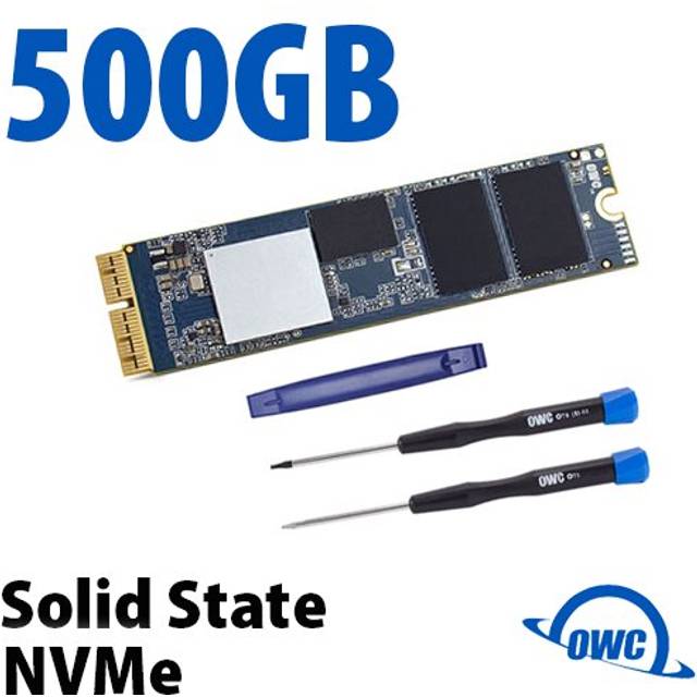 OWC 500GB Aura Pro X2 Gen4 NVMe SSD Add-in Solution for Mac Mini (Late 2014)  High Performance NVMe Flash add-in Solution  Including Tools &