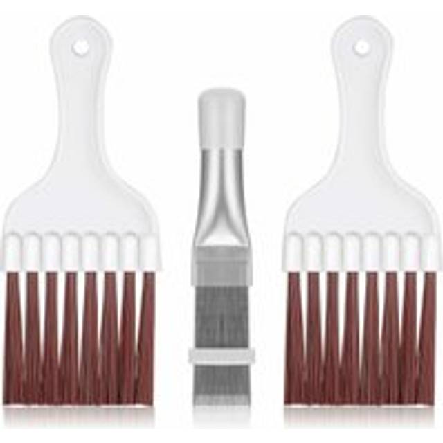 AlwaysH 3 Pcs Air Conditioner Condenser Fin Comb Stainless Steel Refrigerator Coil Cleaning Brush