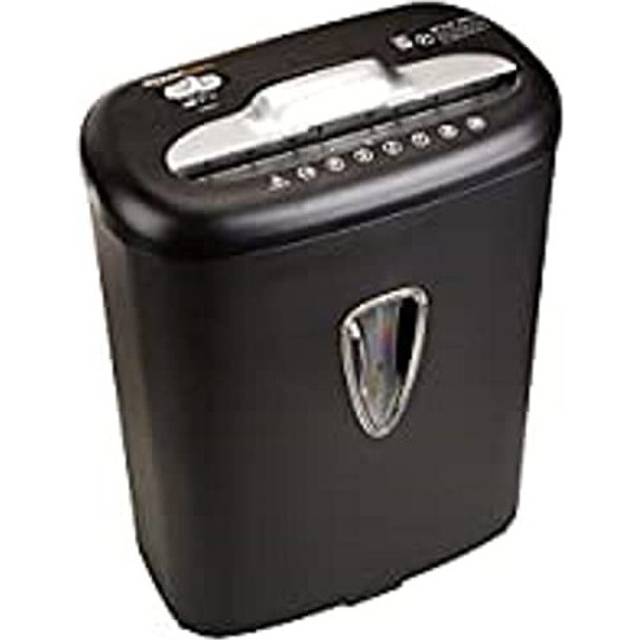 Amazon Basics 7-8 Sheet Cross-Cut Paper and Credit Card Shredder with 15.5L Bin for Business & Home Office Use with Paper Reverse Function, Black
