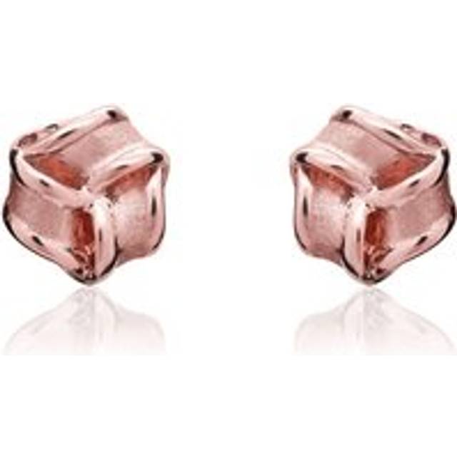 9ct Rose Gold 7.5mm Looped Knot Stud Earrings