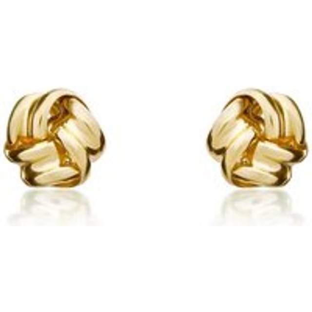 9ct Yellow Gold 4mm Knot Stud Earrings