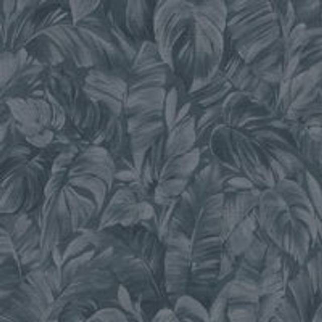 Erismann Textured Folio Leaf Navy Wallpaper - Erismann Wallpaper - Blue - 8.5 x 53 x 850cm