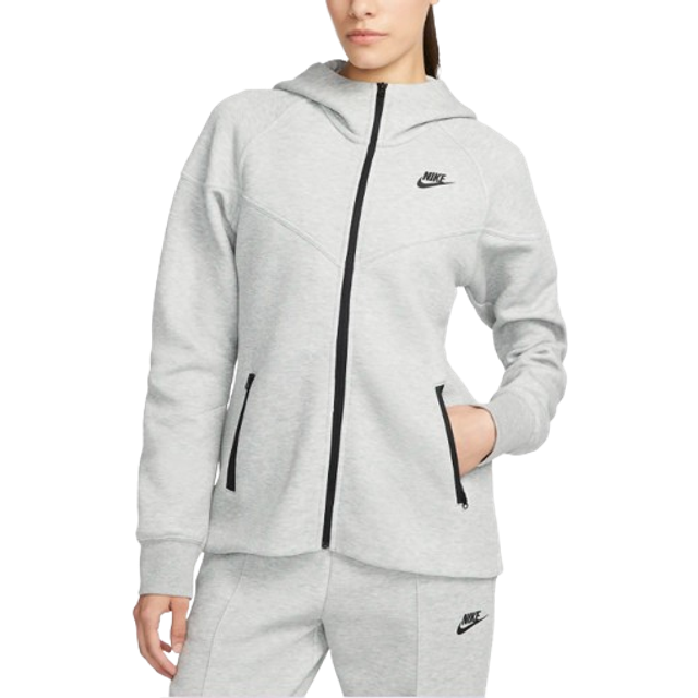 Nike Nike Sportswear Tech Fleece Windrunner Women's Full-Zip Hoodie - Dark Grey Heather/Black