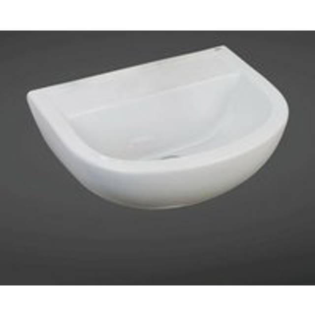 RAK Ceramics Compact Right Hand Doc M Basin with 1 Tap Hole and No Overflow | White | 500mm