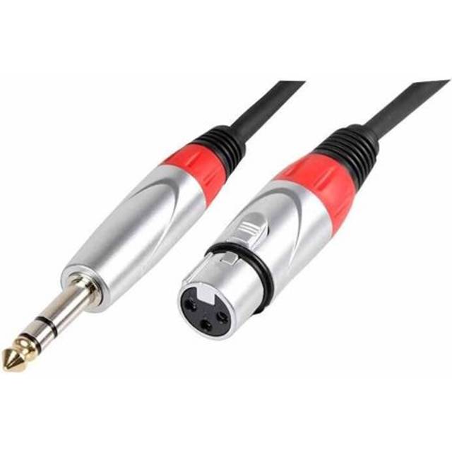 Pulse - 6.35mm (1/4") 3 pole jack plug to xlr socket lead, 3m