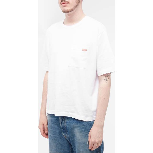 ACNE STUDIOS Extorr Pink Lab T Shirt - White