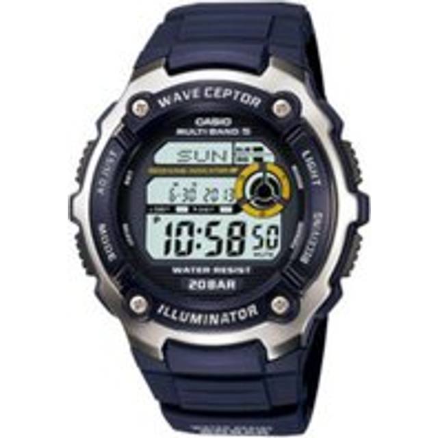 Casio Wave Ceptor Quartz Digital Blue Resin Strap Men’s Watch WV-M200-2AJF