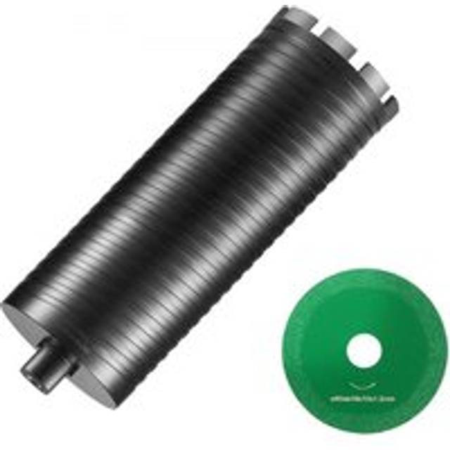 "VEVOR Core Drill Bit, 4"" Wet/Dry Diamond Core Drill Bits for Brick and Block, Concrete Core Drill Bit with Pilot Bit Adapter and Saw Blade, 9.5"""
