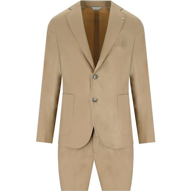 MANUEL RITZ BEIGE SINGLE-BREASTED SUIT