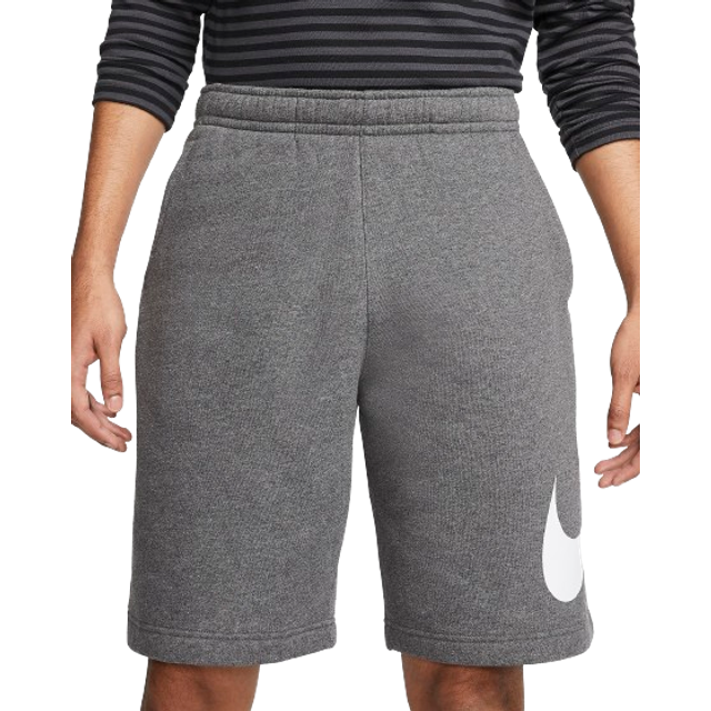 Nike Sportswear Club Graphic Logo Shorts 'Grey White' BV2721-071 - Grey/White