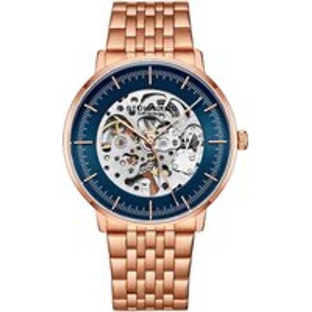 Stührling Mens The Eternal Spectrum Automatic Skeleton 42mm - Blue - One Size