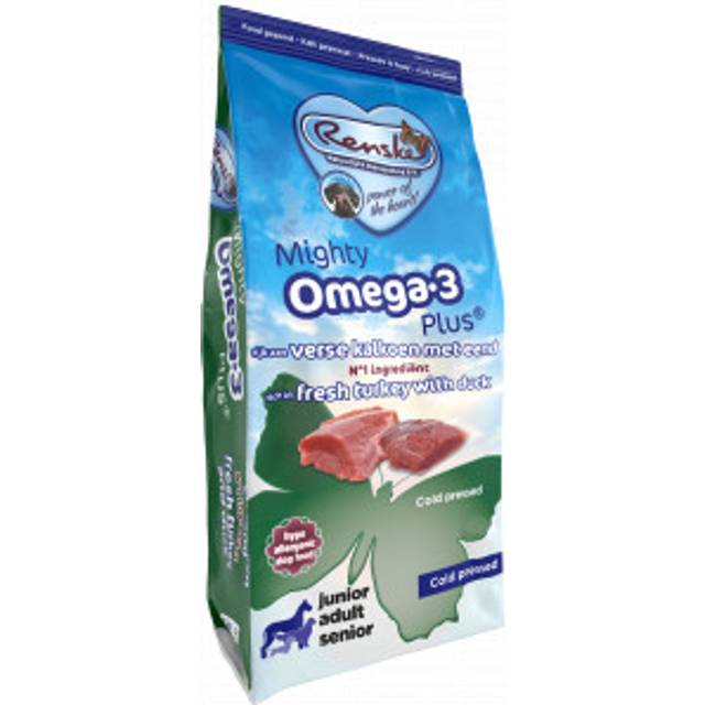 Renske Mighty Omega-3 Plus Cold Pressed freshly prepared kalkon med anka hundfoder. Förpackning: 3 kg