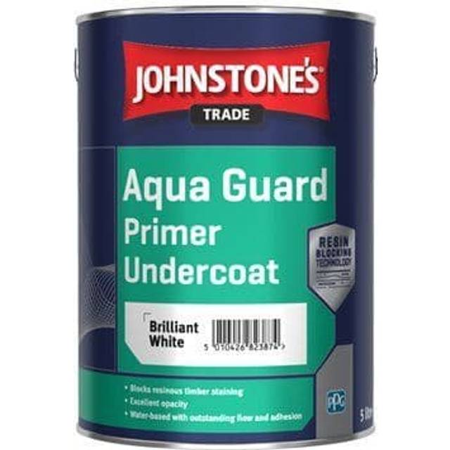 Johnstones Trade Aqua Guard Durable Water Based Primer Undercoat White 1 Litre