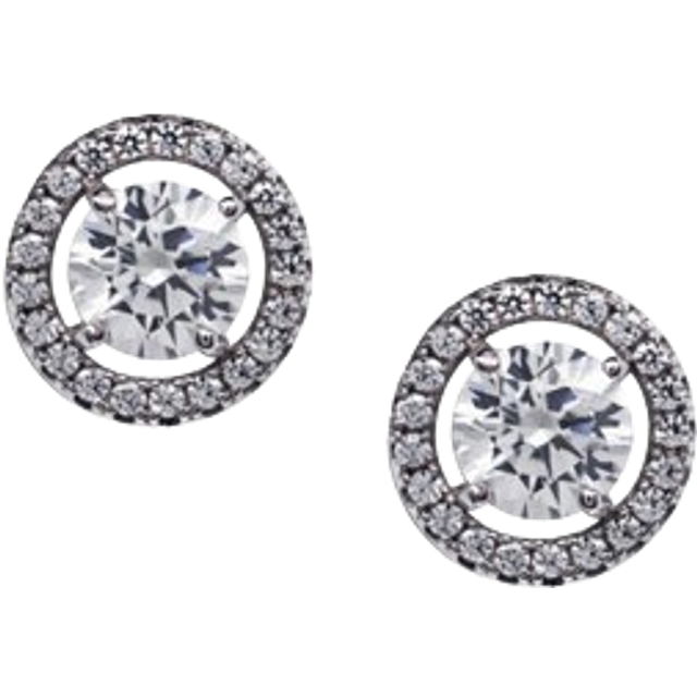 CARAT* LONDON Sterling Silver Stone Set Stud Earrings