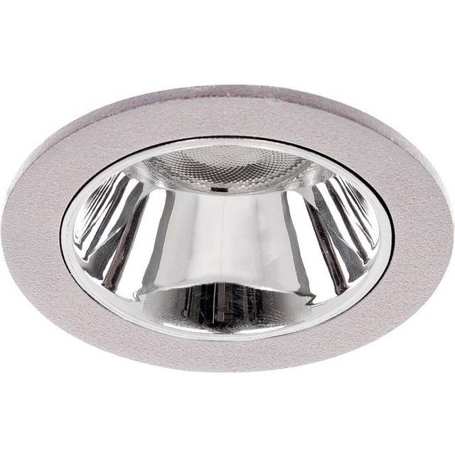 BRUMBERG Apollo Micro, slät, rund, 3 500 K, silver