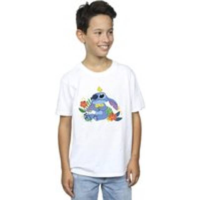 (3-4 Years, White) Disney Boys Lilo & Stitch Birds T-Shirt