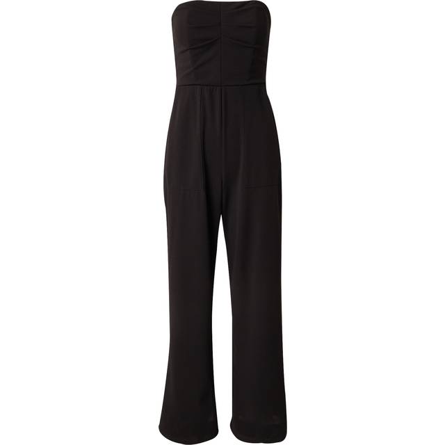 Noe Jumpsuit in Black with Bandeau Neckline - 12