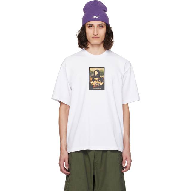 BAPE White Art Print Relaxed Fit T-shirt - WHT-WHITE - M