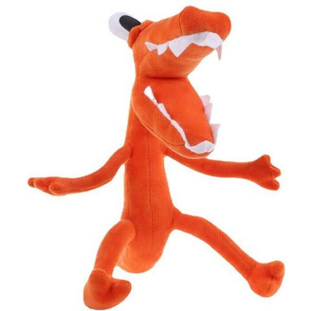 (ORANGE 32CM) Kids Roblox Rainbow Friends Plush Toy Premium Stuffed Soft Doll Birthday Gift UK