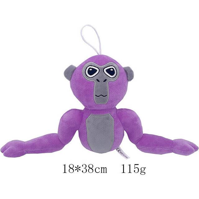 (Purple) NEW Gorilla Tag Plush Monkey Stuffed Animal for Kids Birthday Xmas Gifts UK