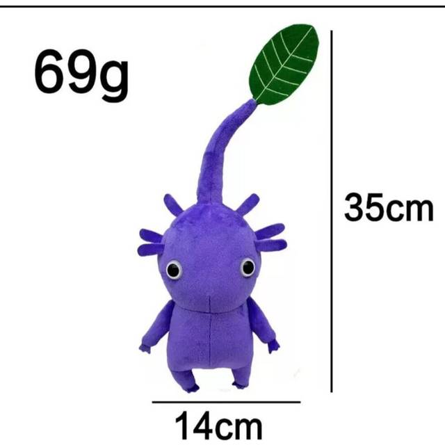 (Purple Leaf) Pikmin 4 Ice Pikmin Oatchi Dog Plush Toy Soft Stuffed Doll Kids Birthday Gifts Y