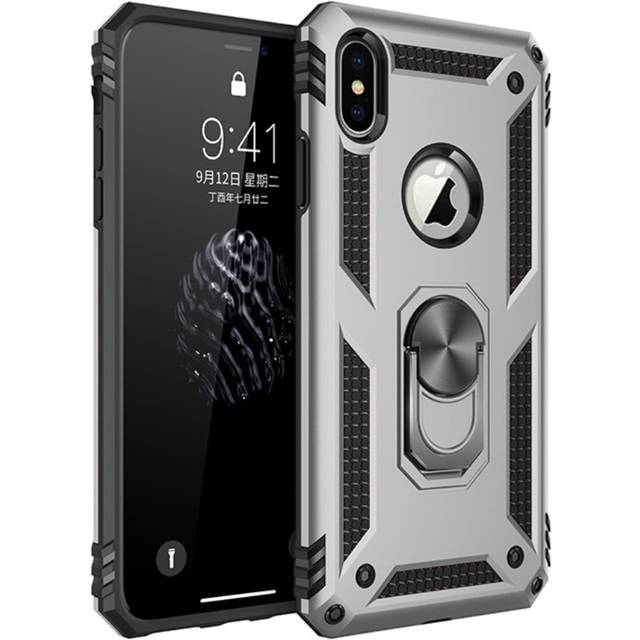 Bofink Combat iPhone Xs Max skal - Silver/Grå
