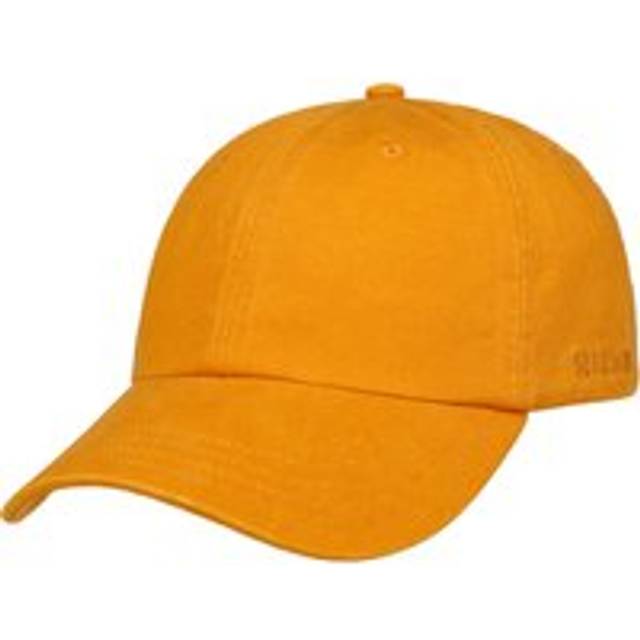 Stetson - Gul unconstructed Keps - Baseball Cap Cotton Tangerine Dad Cap @ Hatstore