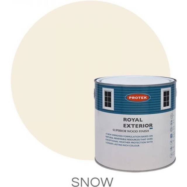 Protek Royal Exterior Paint, Snow 2.5L, Exterior Wood Paint, Paints, Garden Furniture Paint, Cladding Coatings, Summer House Pai