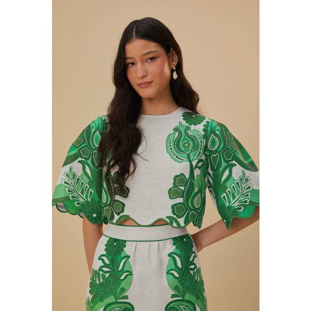 Green Color Festival Euroflax™ Blouse, COLOR FESTIVAL GREEN / M
