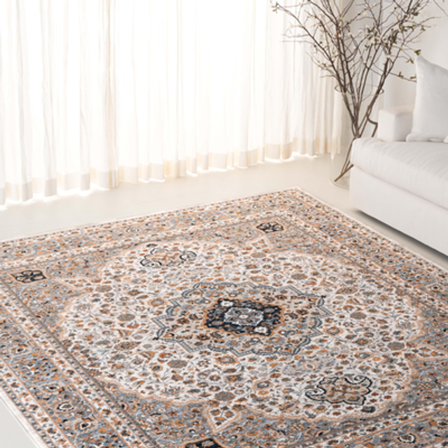 Safavieh LRL1120G-9 9 x 13 ft. Lauren Ralph Lauren 1100 Traditional Rectangle Area Rug, Ivory & Grey