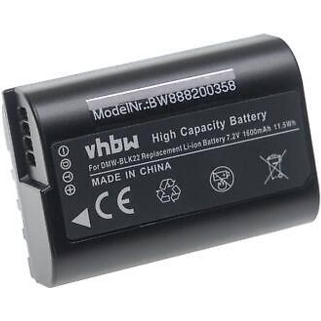 Battery for panasonic lumix dc-g9 ii dc-gh5 dc-g9 dc-gh5 ii dc-gh5s 1600mah