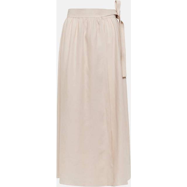 Loro Piana Linen midi skirt - white (UK 10)