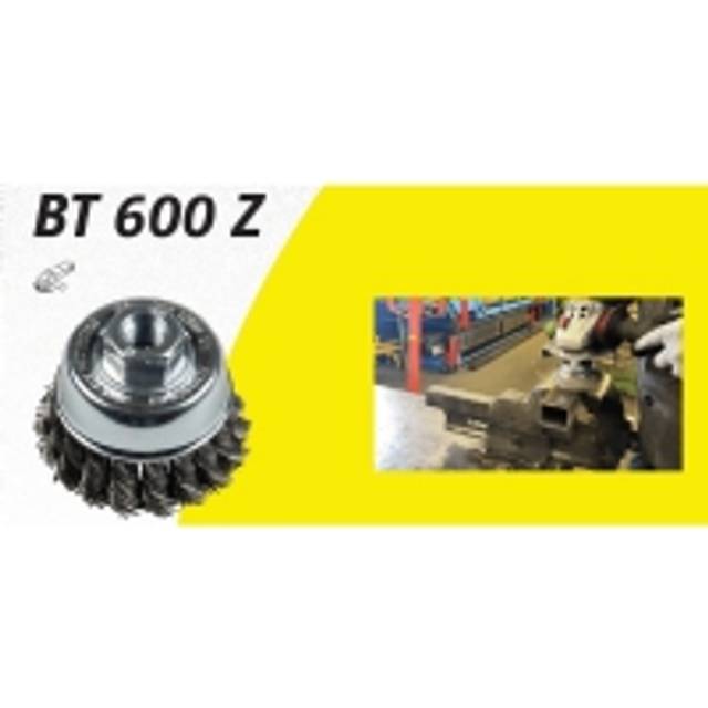 KLINGSPOR STÅLBORSTE BT 600 Z GÄNGA M14 STÅL FLÄT 0,5 80MM
