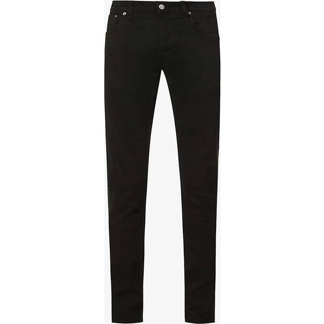 Nudie Jeans Mens Ever Black Tight Terry Straight Stretch-denim 30/30 - EVER BLACK