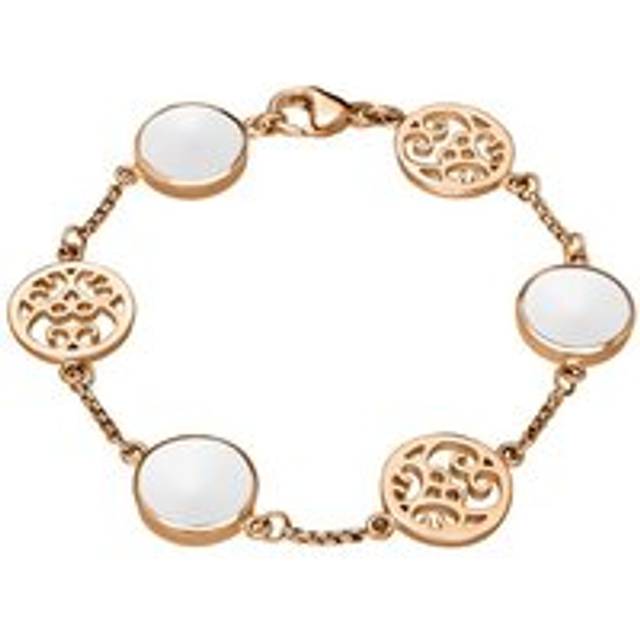 9ct Rose Gold Bauxite Flore Filigree Bracelet