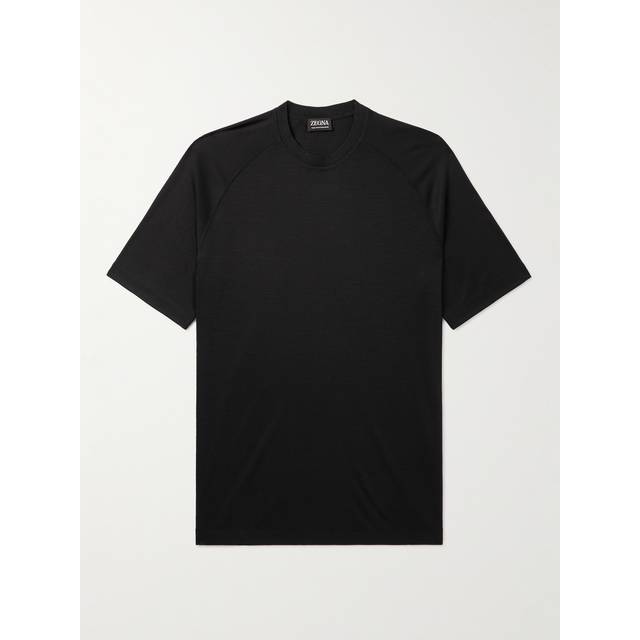 Zegna - High Performance™ Wool-Jersey T-Shirt - Men - Black - M