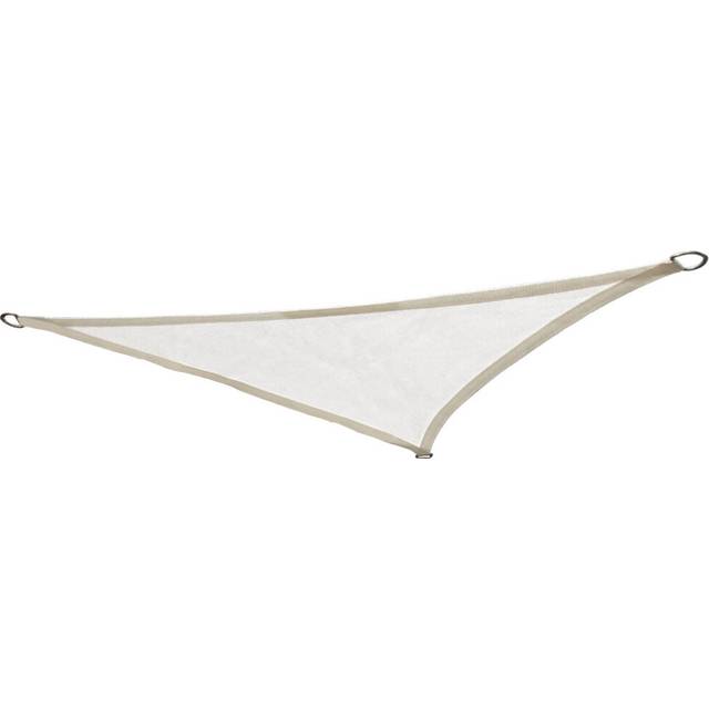 (4x4x4m, White) Green Bay Sun Shade Sail HDPE Breathable UV Block Sunscreen Awning Canopy with Free Rope